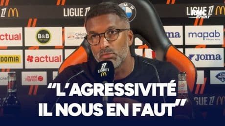 Lorient 4-0 Rennes : "On doit aller à la mi-temps à 0-0", Beye montre de l'exigence malgré deux cartons rouges "mérités"
