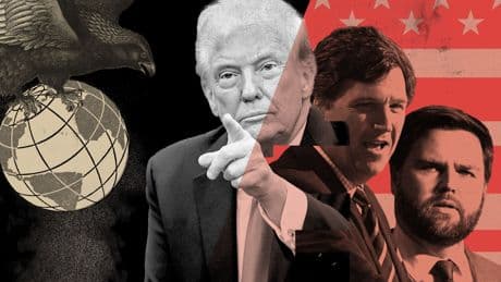 There&#8217;s a bitter clash on the right. It could determine whether Trump takes us to war.