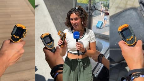 Un balancín al sol a 61 °C o un sillín de moto a 51 °C: así se siente la ola de calor en España con un termómetro en la mano