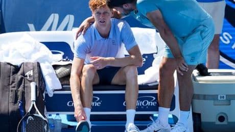 Cincinnati-Finale: Erschöpfter Jannik Sinner gibt gegen Carlos Alcaraz nach 22 Minuten auf