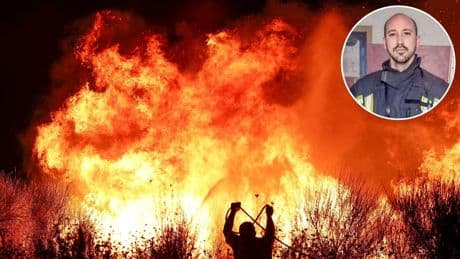 Adrián, bombero con 10 años de experiencia, estalla por los actos de los vecinos: "Podemos causar más muertes de compañeros"