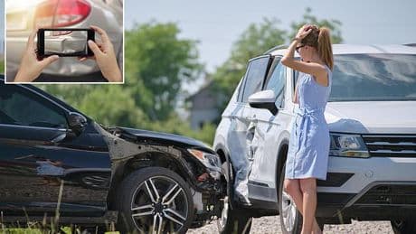 Why you shouldn't apologise at the scene of a road collision: Fifth of drivers don't know how to react after a crash - here are the steps