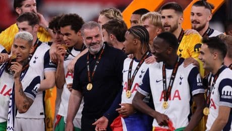 Spurs facing ‘dressing room revolt over Ange Postecoglou sacking as players threaten to quit’ after backing Aussie boss