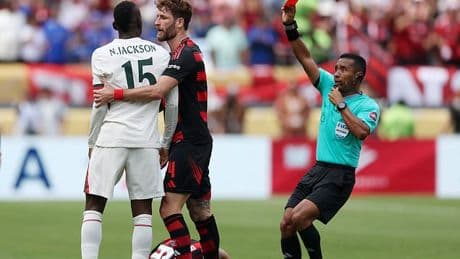 Presenter is forced to apologise for John Obi Mikel's language as ex-Chelsea star rips into Nicolas Jackson after Blues striker was sent off MINUTES after coming on in 3-1 defeat by Flamengo