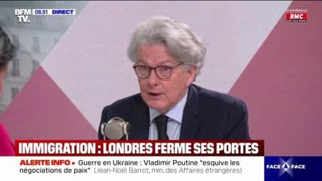 "Bien sûr qu'on va continuer à avoir un besoin d'immigration. Bien sûr aussi, qu'il faut davantage la contrôler", estime Thierry Breton