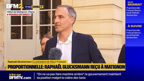 "La proportionnelle, c'est la clarification" note Raphaël Glucksmann, co-président de Place Publique