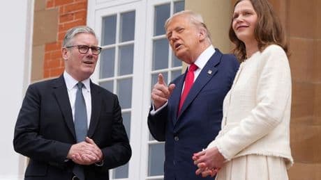 Donald Trump's bizarre words about Keir Starmer's wife as he 'can't say more'