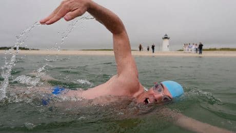 Endurance swimmer closes in circumnavigation of Martha’s Vineyard ahead of ‘Jaws’ 50th