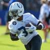 Colts backup running back Salvon Ahmed carted off the field with right leg injury