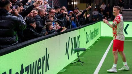 Final Four der Baller League - Max Kruse fordert Weltmeister Poldi zum Titelkampf