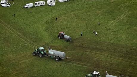 Farmer who sprayed manure on hundreds of squatting campers speaks out