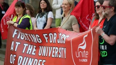 Dundee University faces fresh strike threat as union launches re-ballot on cuts