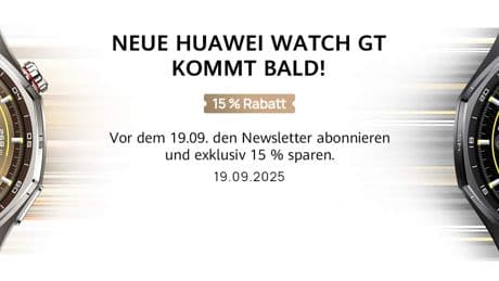 HUAWEI Watch GT 6 Series: Schon jetzt zum Launch anmelden und 15 Prozent Rabattgutschein sichern