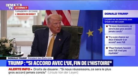 Droits de douane: "Les produits pharmaceutiques ne feront pas partie de cet accord commercial", assure Donald Trump
