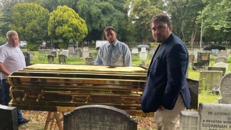 Head of traveller family laid to rest in ‘solid gold’ coffin in South London