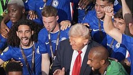 Cole Palmer aims three-word dig at Donald Trump after gatecrashing Chelsea celebrations