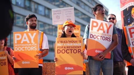 NHS lessens impact of doctors’ strike as fewer take to picket lines