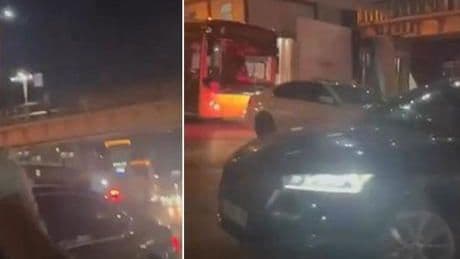 Beyoğlu'nda trafikte tartışma! Otomobile tekme ve yumruklu saldırdı