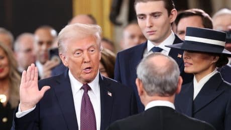 Barron Trump became a mainstay during his dad’s campaign. They haven’t been seen together in months
