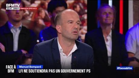 "La solution pour débloquer le problème auquel on est confronté, elle passe par le départ du président de la République", estime Manuel Bompard (LFI)