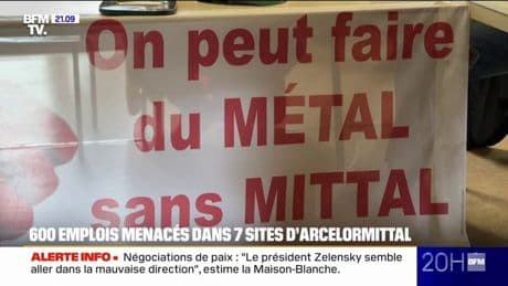 600 emplois sont menacés dans sept sites d'Arcelormittal