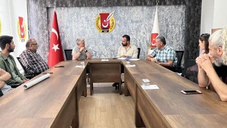 EMEP Kayseri Gazeteciler Cemiyeti’ni ziyaret etti: Barajsız sendika, yasaksız grev, güvenceli iş için mücadeleye!