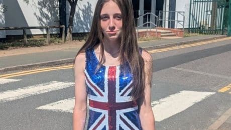 Fury as girl, 12, put in isolation at school for wearing Union Flag dress on culture day