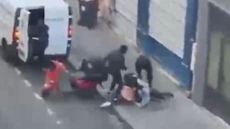 Moment crypto CEO’s daughter, 34, and child, 2, attacked by knife gang in Paris