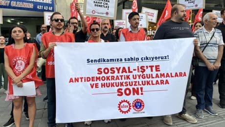 Sosyal-İş Ankara şube başkanının hukuksuzca görevden alınmasına tepki gösterdi