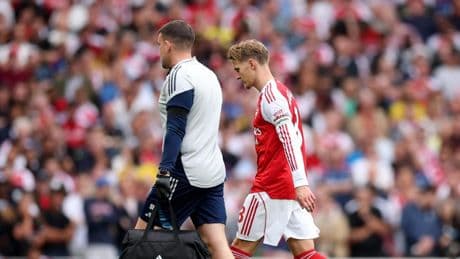 ¡Inquietud en el Arsenal! Odegaard tiene ser sustituido