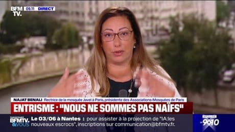 Entrisme islamiste: “Ce rapport nous inquiète, car il va essentialiser la communauté musulmane”, réagit Najat Benali (rectrice de la mosquée Javel de Pairs)