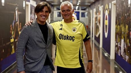 A Milli Takım Teknik Direktörü Vincenzo Montella'dan Jose Mourinho'ya ziyaret
