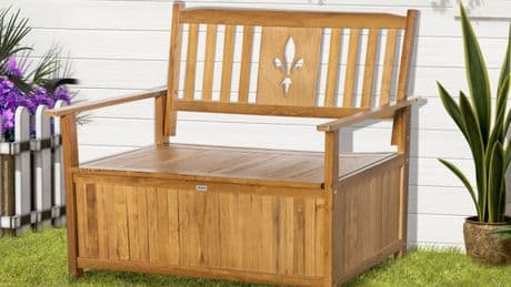 Garden storage bench praised for being 'pretty and useful' now on sale