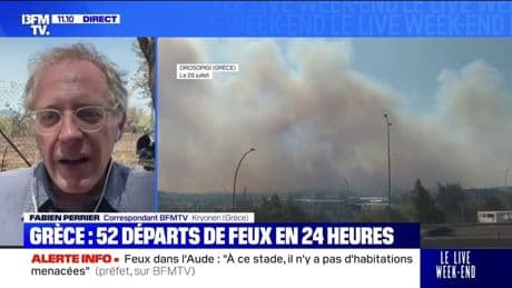 Grèce: 52 départs de feu répertoriés en 24 heures