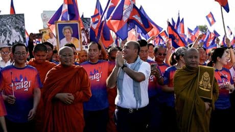 Cambodge: manifestation patriotique dans la capitale en réaction aux tensions avec la Thaïlande