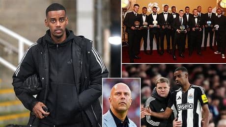Alexander Isak 'expected to MISS PFA awards' despite being nominated for top prize - after going on strike to force move from Newcastle to Liverpool