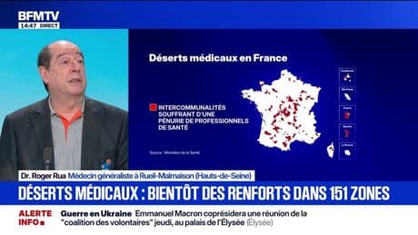 Renforts dans les déserts médicaux: "C'est une rustine sur le problème", estime le docteur Roger Rua