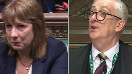 Rachel Reeves had 'altercation with Commons Speaker' before crying at PMQs