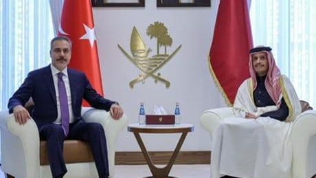 Dışişleri Bakanı Hakan Fidan, Katar Başbakanı Al Sani ile görüştü