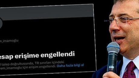 Ekrem İmamoğlu'nun X hesabına erişim engeli