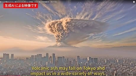 KI zeigt Katastrophe: Wenn Tokio in Asche versinkt