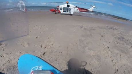 Person airlifted to hospital after family get into difficulty at Scots beach
