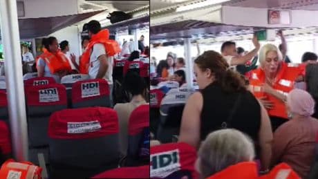 Marmara'da dehşet anları! Deniz otobüsü Avşa Adası açıklarında kayalıklara çarptı