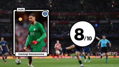 Les notes du PSG à Arsenal : Donnarumma muraille infranchissable, Dembélé chirurgical et Neves monstrueux