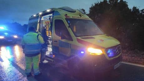 Muere el conductor de un turismo tras salirse de la carretera en Los Santos de la Humosa (Madrid)