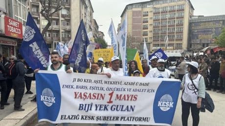 Elazığ’da 1 Mayıs: Sömürüden kurtulmanın tek yolu omuz omuza mücadele etmek