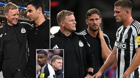 Eddie Howe handed injury boost after Arsenal defeat as Newcastle boss continues to juggle absence of wantaway striker Alexander Isak
