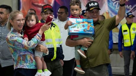 Venezuela releases jailed Americans in deal that also frees migrants deported to El Salvador by US