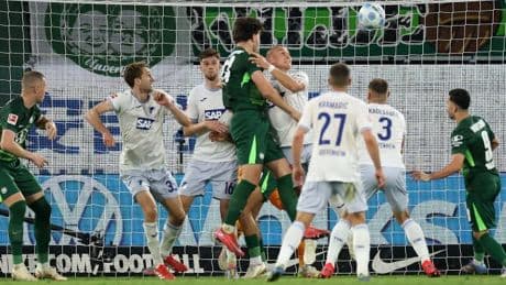 Blitztor, Traum-Volley, Last-Minute-Pech – Wolfsburg und Hoffenheim trennen sich Remis