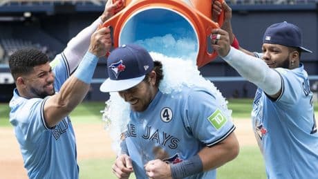 Bashing Barger bringing in runs for Blue Jays